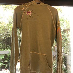 green long sweatshirt - medium